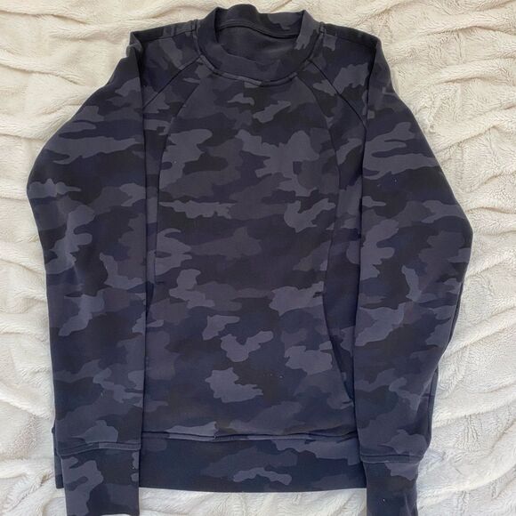Lululemon Scuba crewneck sweatshirt Heritage 365 Camo Deep Coal Multi - Picture 3 of 9